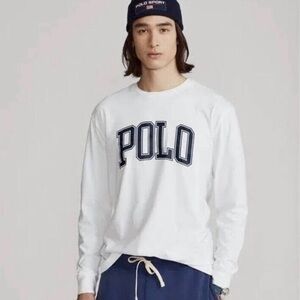 Mens Polo Ralph Lauren "Polo" Classic Fit Long Sleeve Crewneck T-Shirt. Size XL